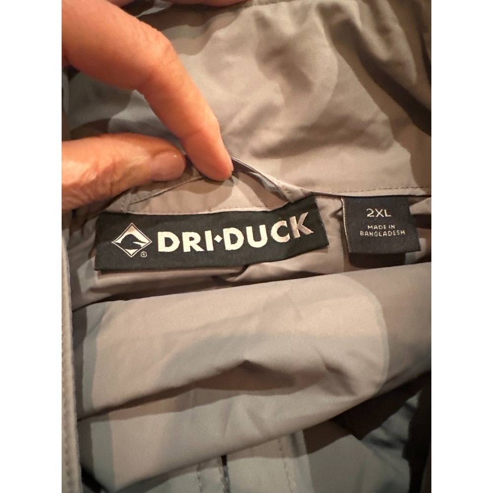 Dri Duck 5330 River Jacket Men's 2XL Gray Packable Wind Water Resistant NWT - Picture 3 of 9